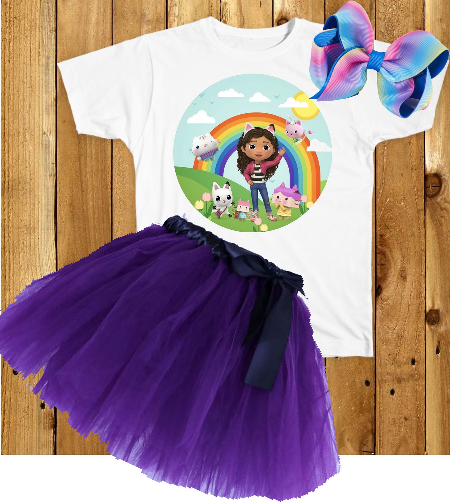 GABBY DOLLHOUSE 5T PARTY OUTFIT TUTU SET