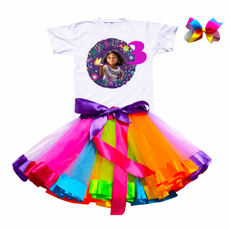 Encanto Tutu Outfit, 3T  Encanto Mirabel party Outfit, CUSTOM SET